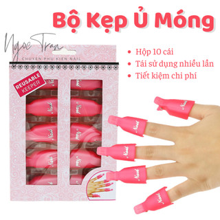 Kẹp U Tháo Gel Móng Tay | Bộ 10 Kẹp Nhựa Bền Chắc