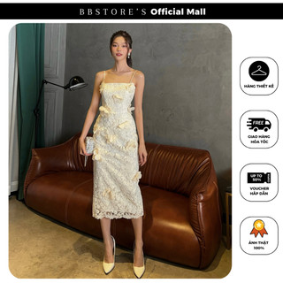  Đầm Body Ren Hai Dây Dự Tiệc Kết Hoa Sang Trọng BBSTORE'S -D2310