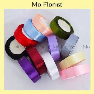 Cuộn ruy băng lụa trơn 2cm - ruy băng trơn - ruy băng 2cm - mơ florist