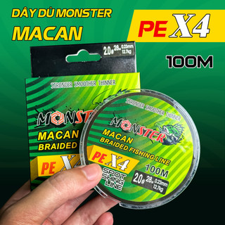 Dù pe monster macan x4 câu lure, sông, hồ