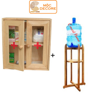 TỦ THUỐC Y TẾ GIA ĐÌNH VÀ KỆ ĐỂ BÌNH NƯỚC TRANG TRÍ NHÀ CỬA - CHÍNH HÃNG GỖ ĐỨC THÀNH