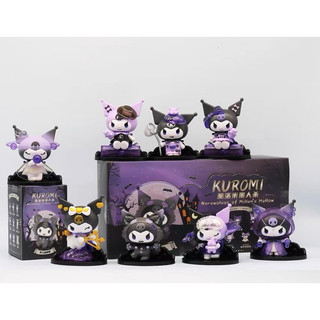 SANRIO Set 8 Mô Hình Nhân Vật Phim Hoạt Hình kuromi 8.5cm Trang Trí và 8 Mô Hình Poker Kingdom