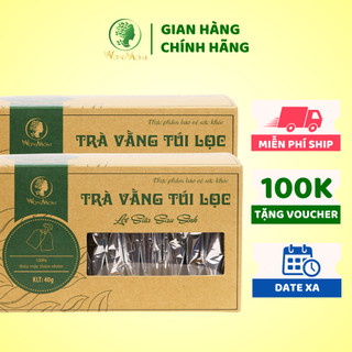 [ Giảm 35K - Đơn 339K ] Combo 2 Hộp trà vằng túi lọc Wonmom ( 20 Túi/Hộp )