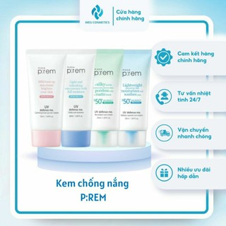 Kem chống nắng make p:rem 50ml uv defense me.no sebum sun cream prem spf 50+
