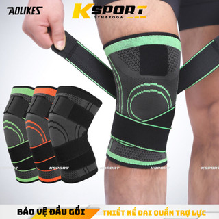 Băng Gối ,Đai Quấn Bảo Vệ Đầu Gối Thiết Kế Dây Quấn Kép Hỗ Trợ Chơi Thể Thao Đá Bóng Chạy Bộ Gym  Aolikes 7720