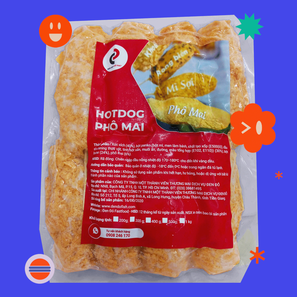 HOTDOG PHÔ MAI (1 gói/ 800g)