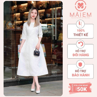 Đầm tiểu thư hot girl, hot trend tay lỡ Mái Em _V9241