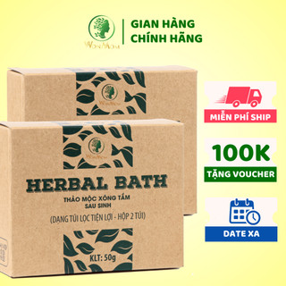 [ Giảm 35K - Đơn 339K ] Combo 2 Hộp Thảo Mộc Xông Tắm Sau Sinh Wonmom ( 2 Túi/Hộp )