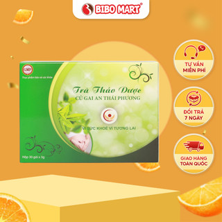 Trà thảo dược củ gai an thái phương thiên nhiên điều hòa cơ thể giảm nóng trong táo bón dành cho mẹ bầu - bibo mart