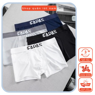Combo 5 quần lót nam, sịp đùi boxer PAS cạp to bền đẹp co dãn 4 chiều kháng khuẩn cực tốt