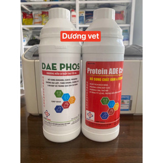   Tặng kèm lọ chiết  2 chai Protein ADE Ca+daephos Nuôi gà tơ tăng bo lớn tăng nước máu sung lên cân nở khung xương 