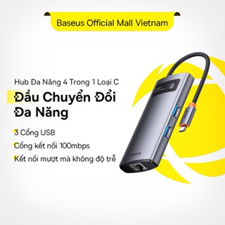 Baseus USB C Hub chia cổng Type C sang HDMI USB 3.0 PD100W 4K thích hợp cho Mac Dell Xiaomi Samsung Huawei
