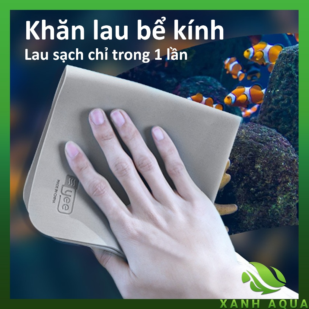 [YEE] Khăn lau kính hồ cá, khăn lau chuyên dụng bể cá cảnh