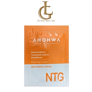 [Sample] Kem Dưỡng AHOHWA NTG Whitening Cream 3g - Mờ Thâm Nám, Dưỡng Trắng, Chống Lão Hóa, Cấp Ẩm