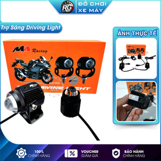 Đèn trợ sáng bi cầu mini Ma Racing Driving Light 2 chế độ sáng vàng trắng siêu sáng có fan tản nhiệt
