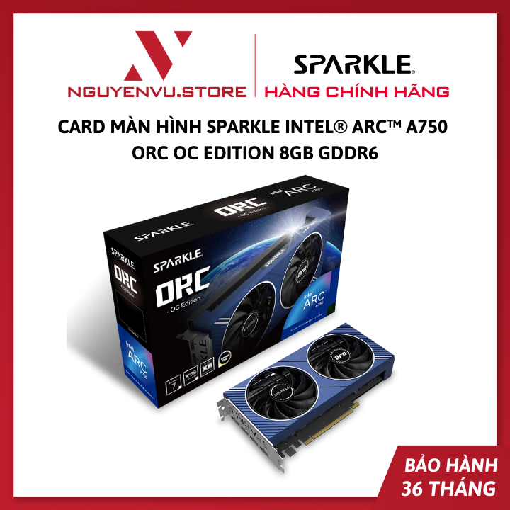 Card Màn Hình SPARKLE Intel® Arc™ A750  ORC OC Edition 8GB GDDR6 - Hàng Chính Hãng