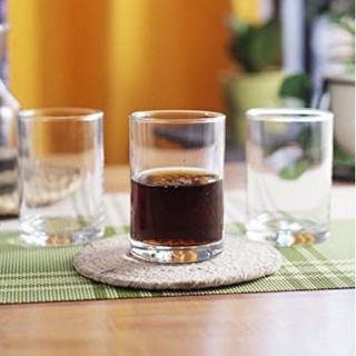 Chính hãng HÀNG thái lan Bộ 6 cốc ly Lùn Đựng sữa chua trân châu trà mời kem làm nến cafe thủy tinh Thái Lan 175ml UG381