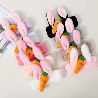 Bờm, Băng Đô Rửa Mặt Nhiều Màu Vải Bông Co Giãn Hỗ Trợ Rửa Mặt Makeup Băng Đô Trang Trí Sefile Dễ Thương
