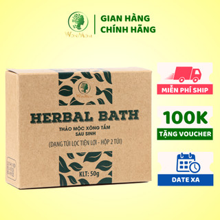 [ Giảm 35K - Đơn 339K ] Thảo mộc xông tắm sau sinh Wonmom 50Gr (2 Túi /hộp)