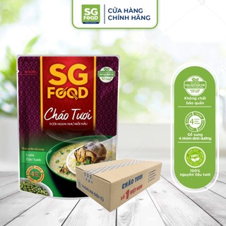 Thùng 30 Gói Cháo Tươi Lươn Đậu Xanh 240g Sài Gòn Food