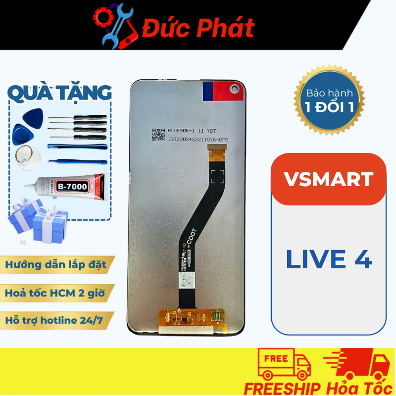 Màn Hình Thay Thế Vsmart Live 4  (Tặng kèm keo dán, bộ sửa)
