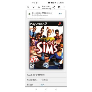 game p s 2 the sim 1