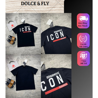 Áo Phông Icon Chữ Sau Lưng Gạch Chân Đỏ Ibrahimovic Mặt Trước Trơn Cực Phong Cách