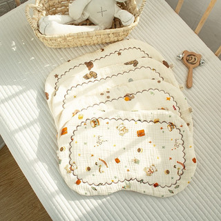 Gối xô muslin cao cấp bo viền chắc chắn mềm mịn thấm hút mồ hôi an toàn cho bé