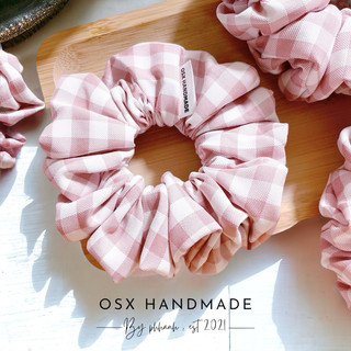 Dây Scrunchie Gingham handmade - by OSX Handmade