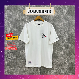 Áo Thun NEW ERA LA Tim Trắng Chính Hãng | Jan.Authentic