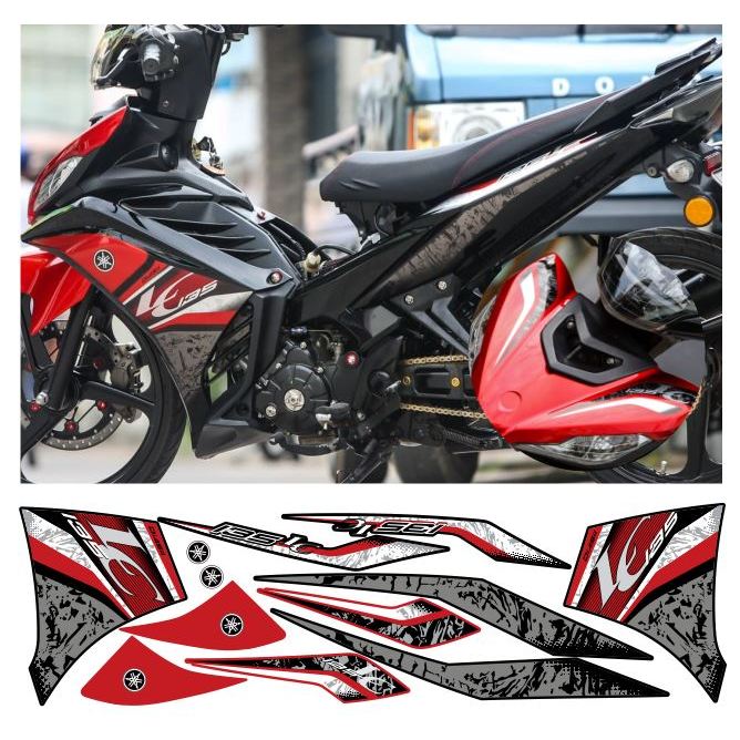 tem exciter 135 LC V6 đỏ