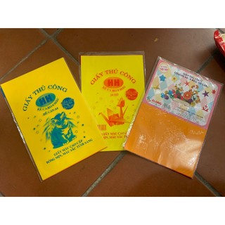 Giấy thủ công decal HH khổ A4 không keo 10 tờ