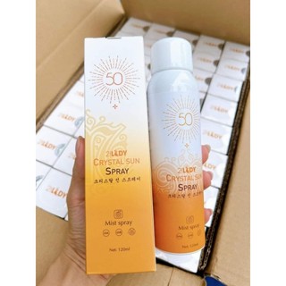 [Hàng chính hãng] - Xịt đá lạnh chống nắng 2 Lady Crystal Sun Spray 120ml