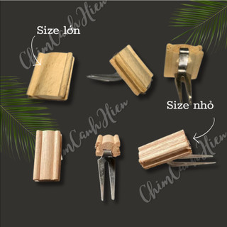 Xiên chuối, ghim chuối, ghim trái cây, ghim chuối gỗ cho chim cảnh đủ size lồng