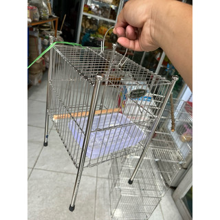 LỒNG TẮM CHIM NHỎ INOX (khuyên, đất, hút mật..)