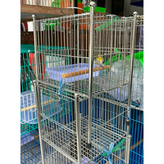 LỒNG TẮM CHIM NHỎ INOX (khuyên, đất, hút mật..)