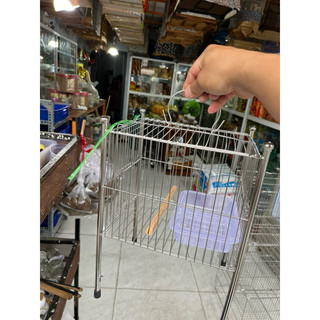 LỒNG TẮM CHIM NHỎ INOX (khuyên, đất, hút mật..)