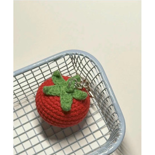 [𝙊𝙧𝙙𝙚𝙧]Móc Khoá Quả Cà Chua Bằng Len - Handmade🧶