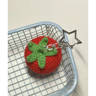 [𝙊𝙧𝙙𝙚𝙧]Móc Khoá Quả Cà Chua Bằng Len - Handmade🧶