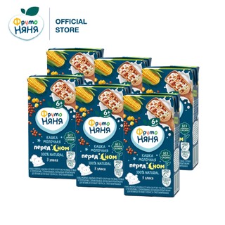 Sữa nước Fruto đêm ngày Nga 200ml cho bé 6th vị Ngũ Cốc, Yến Mạch, gạo, táo, đào, bắp, bánh quy...