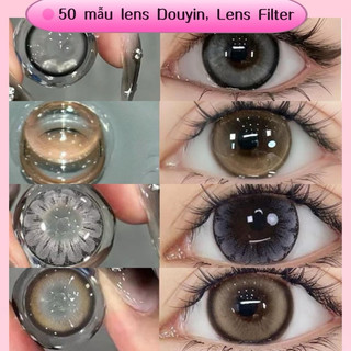 50 mẫu lens Douyin, lens Filter, lens Mắt Mèo Nâu & Xám siêu hot, siêu đẹp