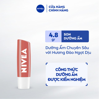 Son Dưỡng NIVEA Peach Shine Sắc Cam Hương Đào (4.8 g) - 85031