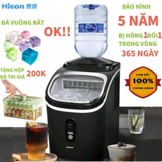 Máy Làm Đá Viên Hicon Tủ Đá Giữ Nhiệt Gia Đình Tạo Đá Siêu Tốc Đá Vuông máy làm đá mở quán