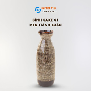 Bình Sake S1 Men cánh gián - Bình đựng rượu - Gốm sứ cao cấp Bát Tràng