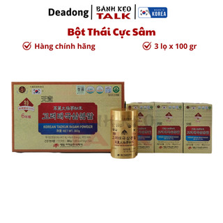 Bột thái cực sâm hàn quốc daedong hộp 3 lọ x 100g