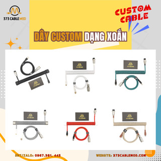 Dây cáp custom cho bàn phím cơ dạng xoắn lò xo - 373 Cablemod (Hàng Oder)