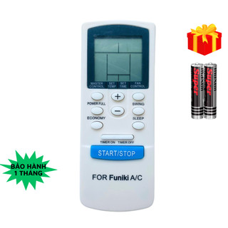 Điều khiển điều hòa Funiki Mã 02, remote máy lạnh Funiki - Tặng kèm pin