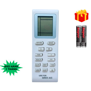 Điều khiển điều hòa gree mã 03, remote máy lạnh gree - tặng kèm pin