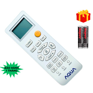 Điều khiển điều hòa AQUA Mã 03 Hàng Zin , remote máy lạnh AQUA - Tặng kèm pin