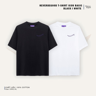 Áo thun Neverbegood form rộng unisex T-Shirt Basic Icon